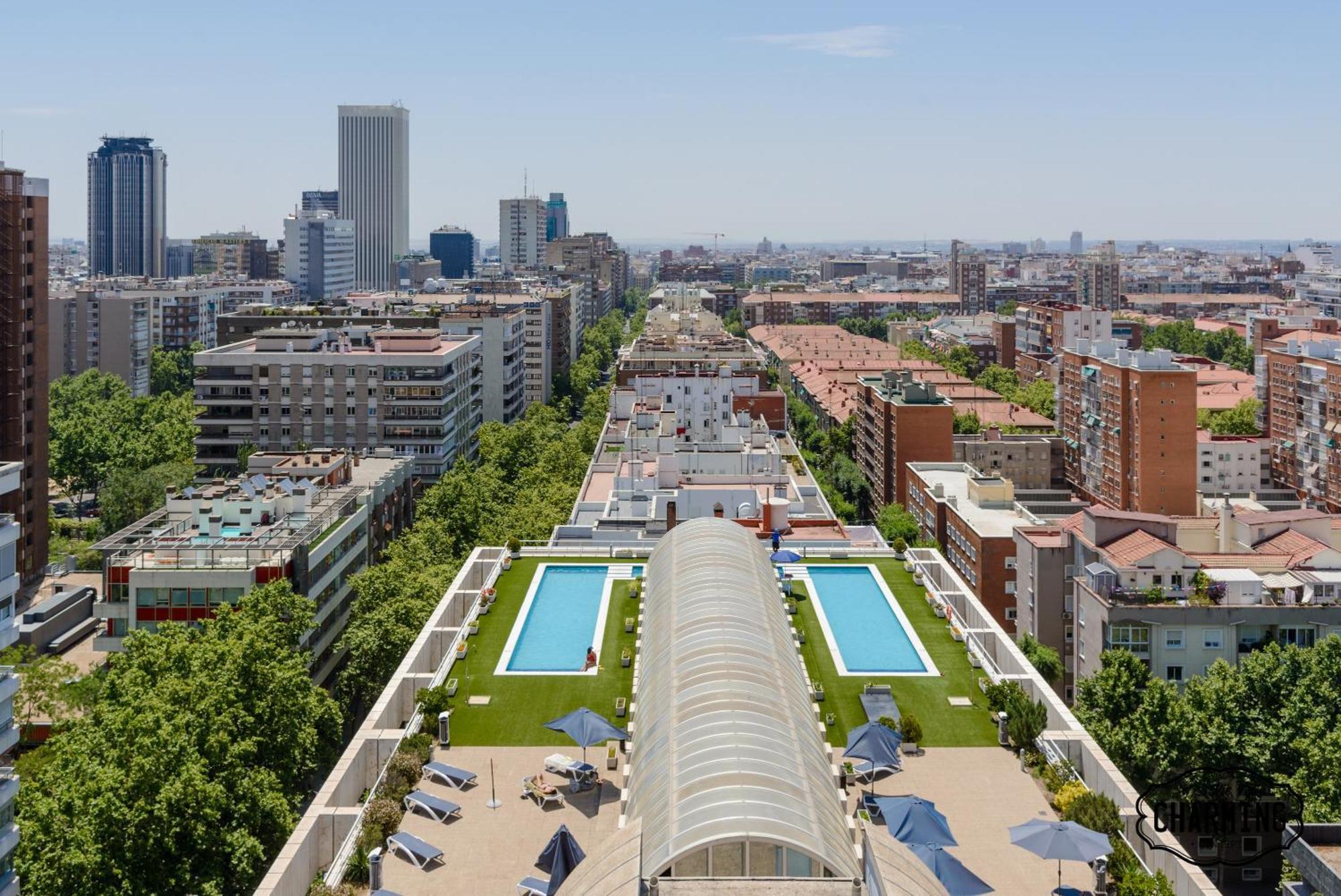 Charming Eurobuilding 2 Terrace Exclusive - Plaza De Parking Apartment Madrid Luaran gambar